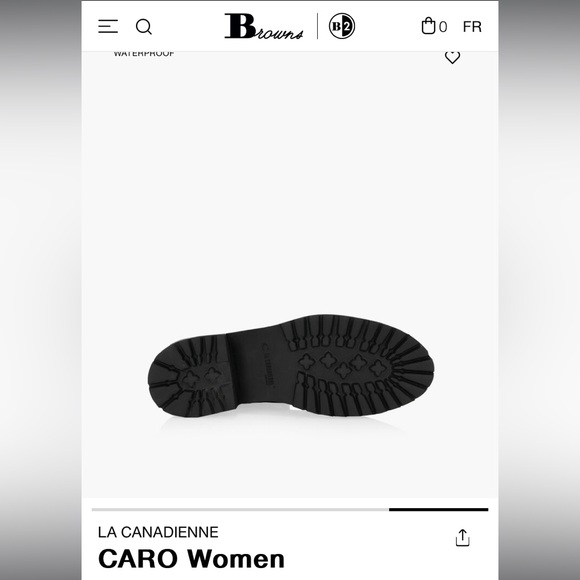 NWT La Canadienne “Caro” leather winter boots 7.5 black with silver stud accents - Picture 6 of 7